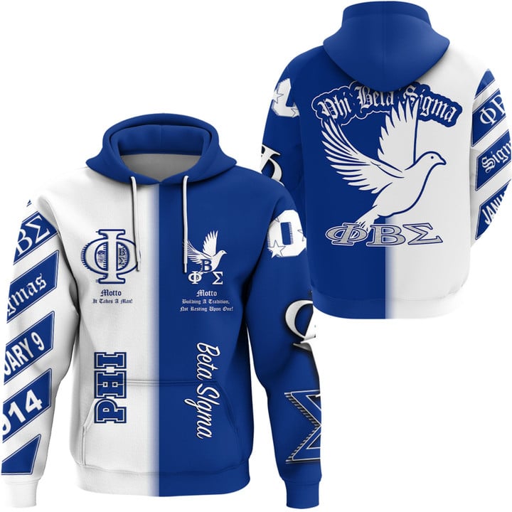 Africa Zone Clothing - Phi Beta Sigma Unique Hoodie A35 | Africa Zone