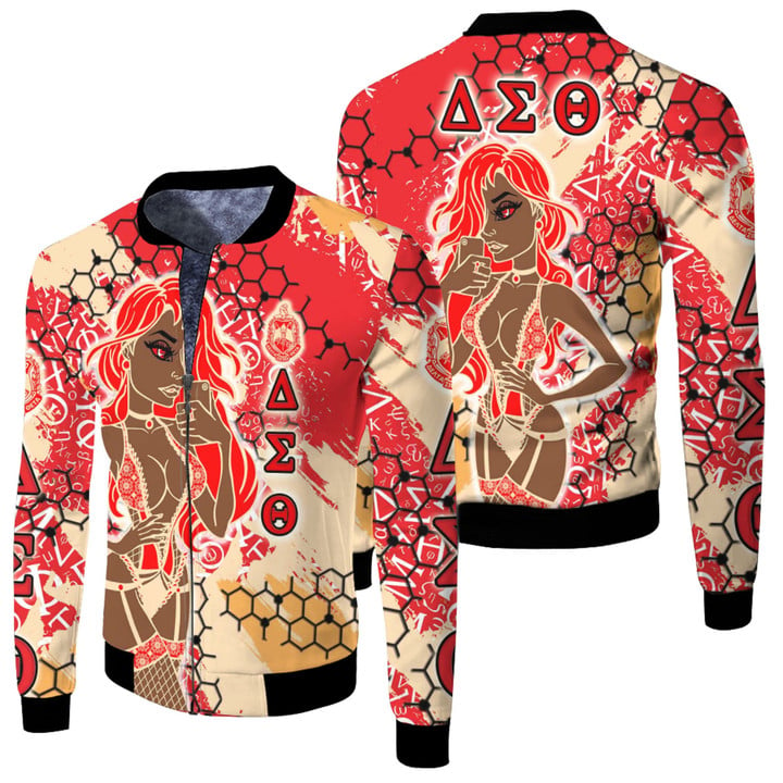 Africa Zone Clothing - Delta Sigma Theta Sorority Special Girl Fleece Winter Jacket A35 | Africa Zone