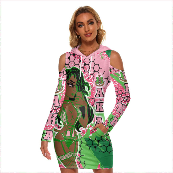 Africa Zone Clothing - AKA Sorority Special Girl  Women's Tight Dress A35 | Africa Zone