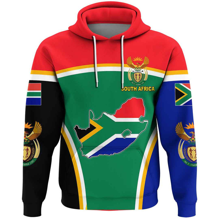 1sttheworld Clothing - South Africa Active Flag Hoodie A35