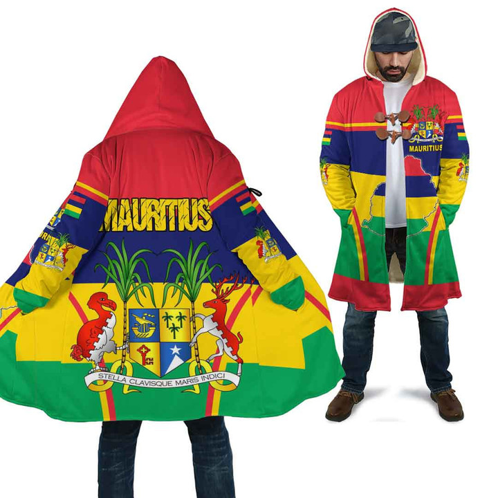1sttheworld Clothing - Mauritius Active Flag Cloak A35