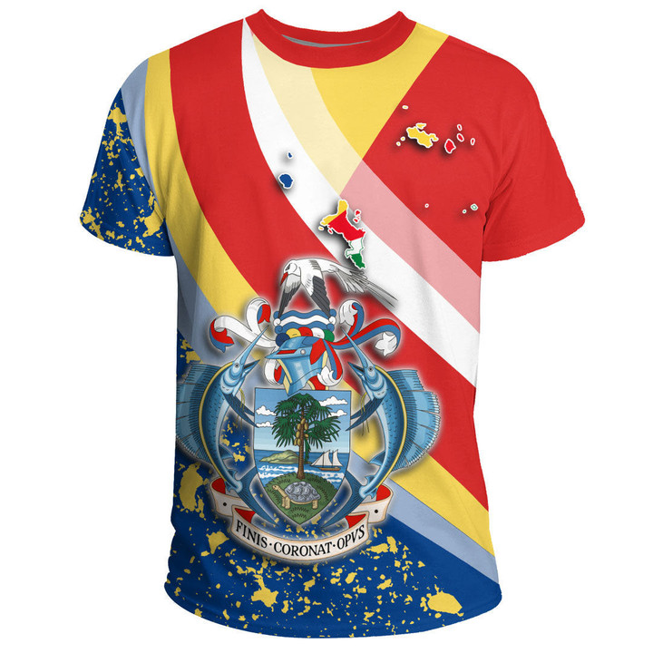 1sttheworld Clothing - Seychelles Special Flag T-shirts A35