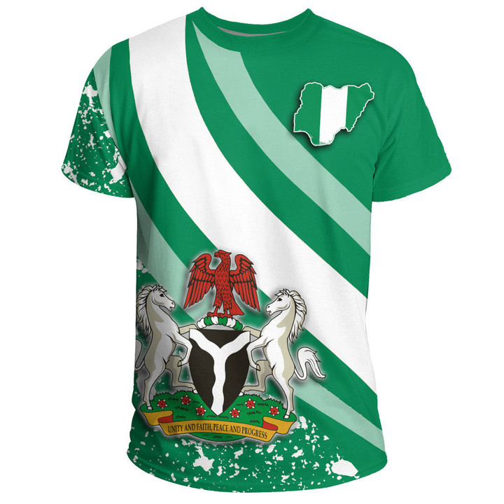 1sttheworld Clothing - Nigeria Special Flag T-shirts A35