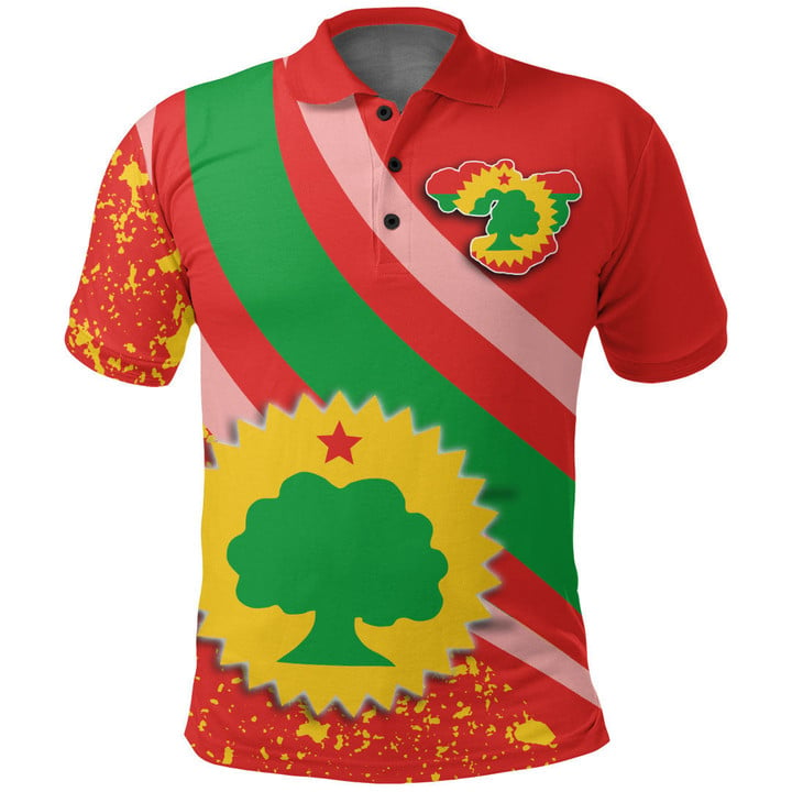 1sttheworld Clothing - Oromo Special Flag Polo Shirt A35