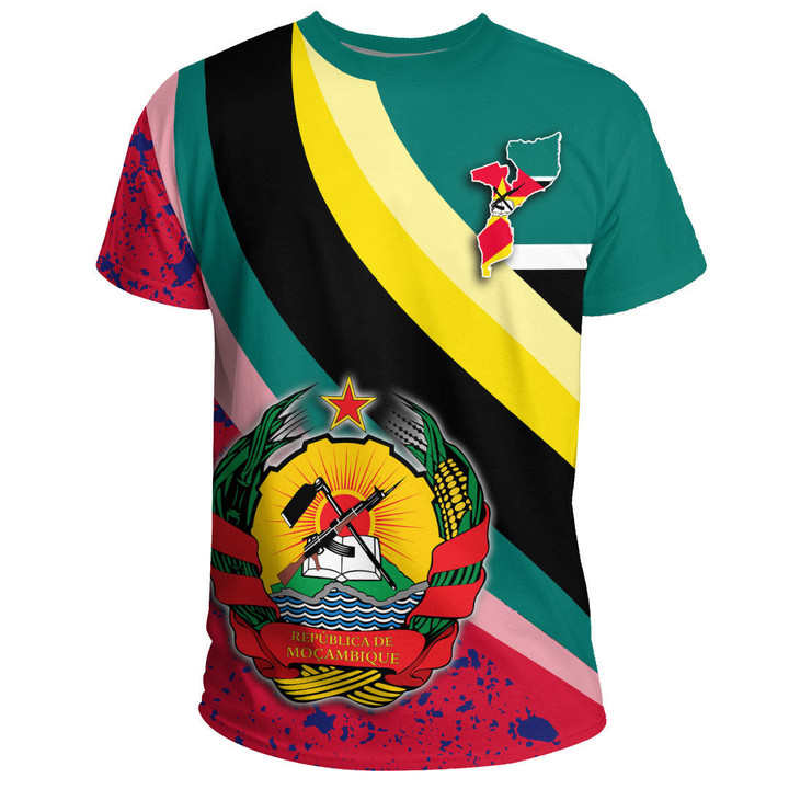 1sttheworld Clothing - Mozambique Special Flag T-shirts A35