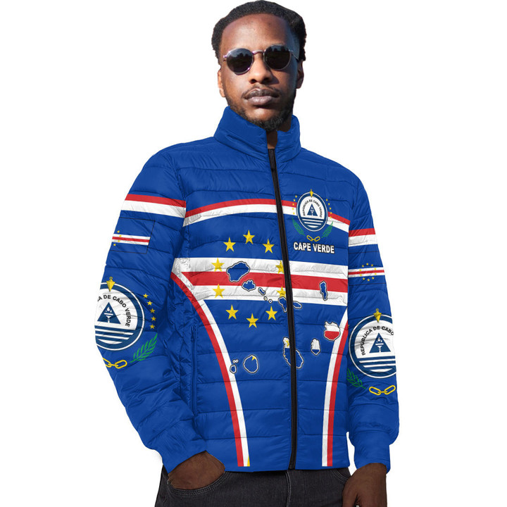 1sttheworld Clothing - Cape Verde Active Flag Padded Jacket A35