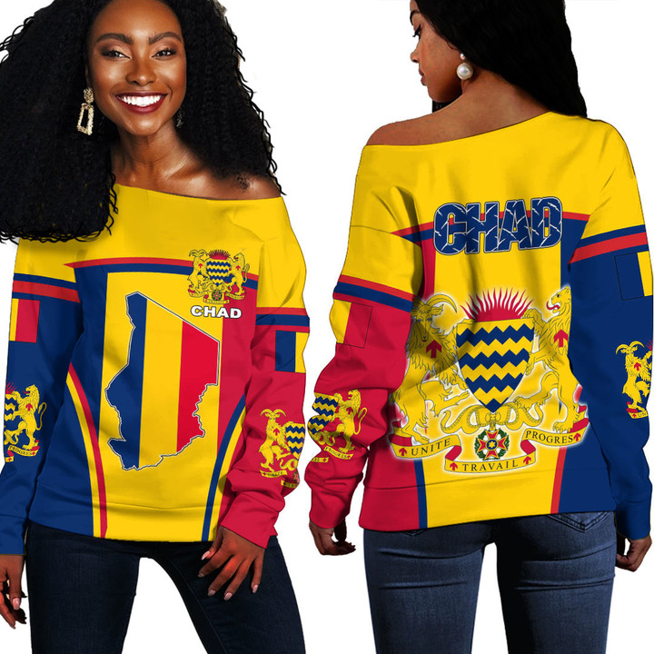 1sttheworld Clothing -  Chad Active Flag Off Shoulder Sweater A35