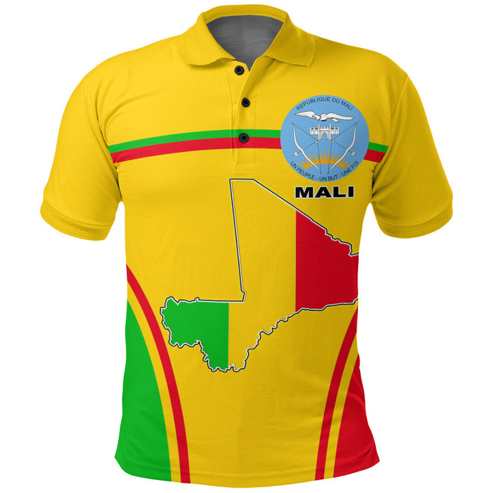 1sttheworld Clothing - Mali Active Flag Polo Shirt A35