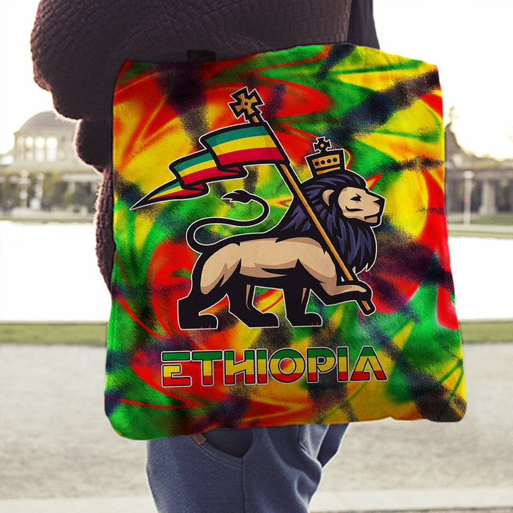 1sttheworld Tote Bag - Ethiopia 3D Pattern Tote Bag | africazone.store
