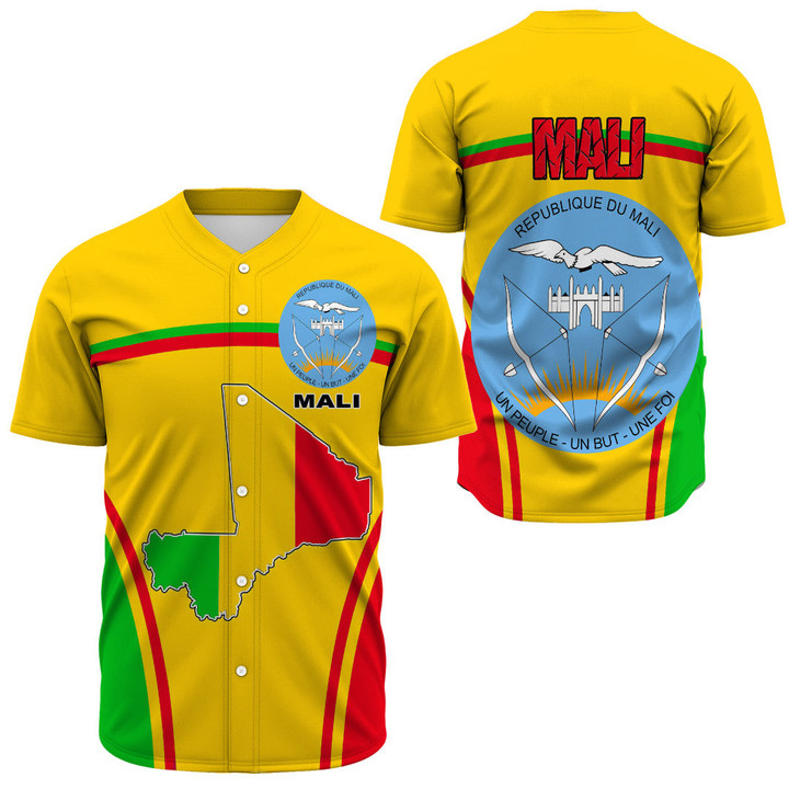 1sttheworld Clothing - Mali Active Flag Baseball Jersey A35