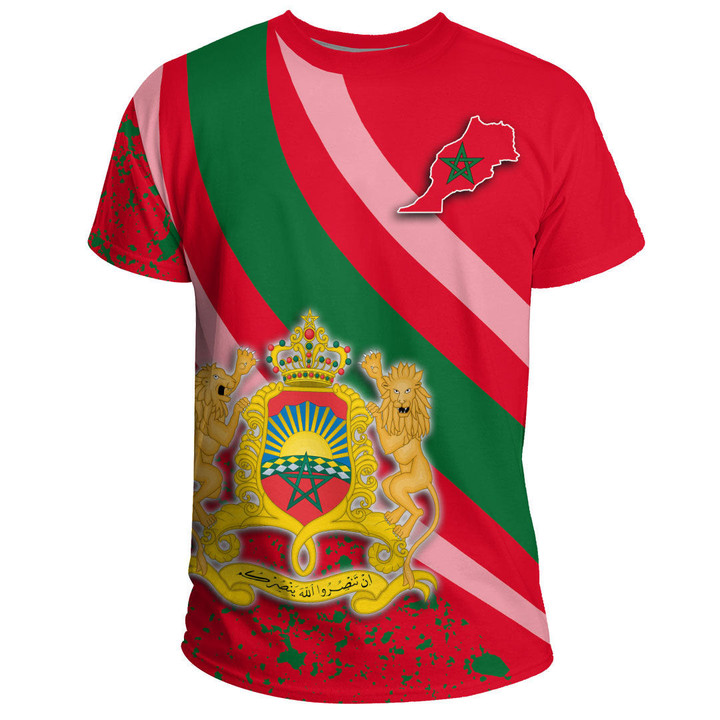 1sttheworld Clothing - Morocco Special Flag T-shirts A35