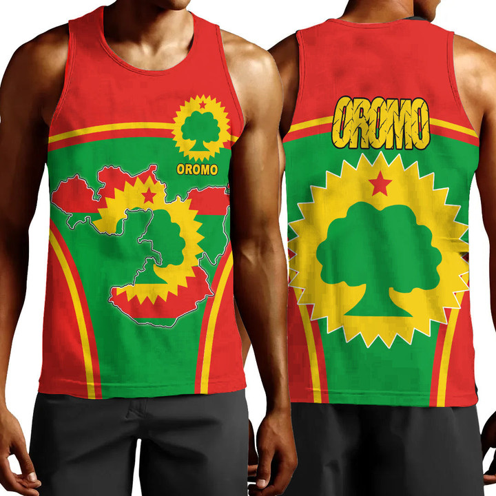 1sttheworld Clothing - Oromo Active Flag Men Tank Top A35