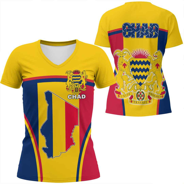 1sttheworld Clothing - Chad Bincjou Women V-neck T-Shirt A35