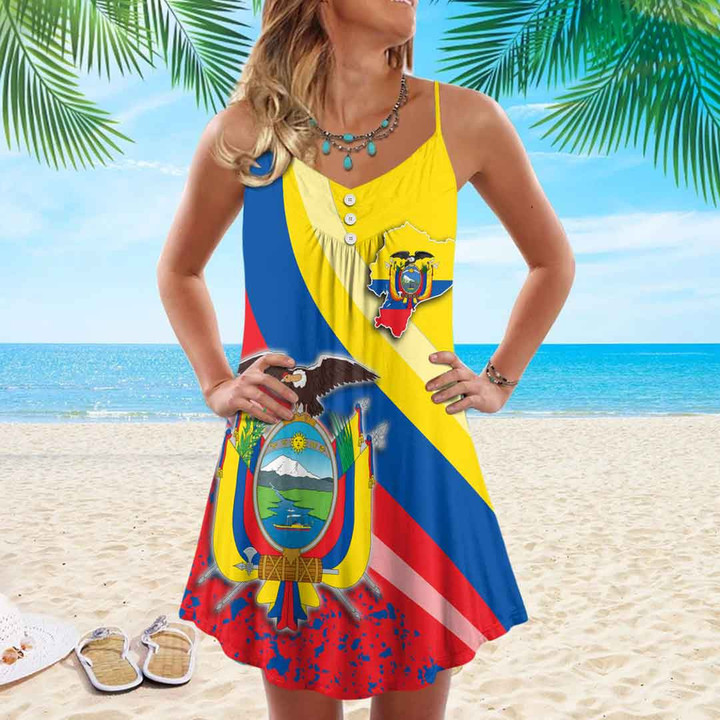 1sttheworld Clothing - Ecuador Special Strap Summer Dress A35