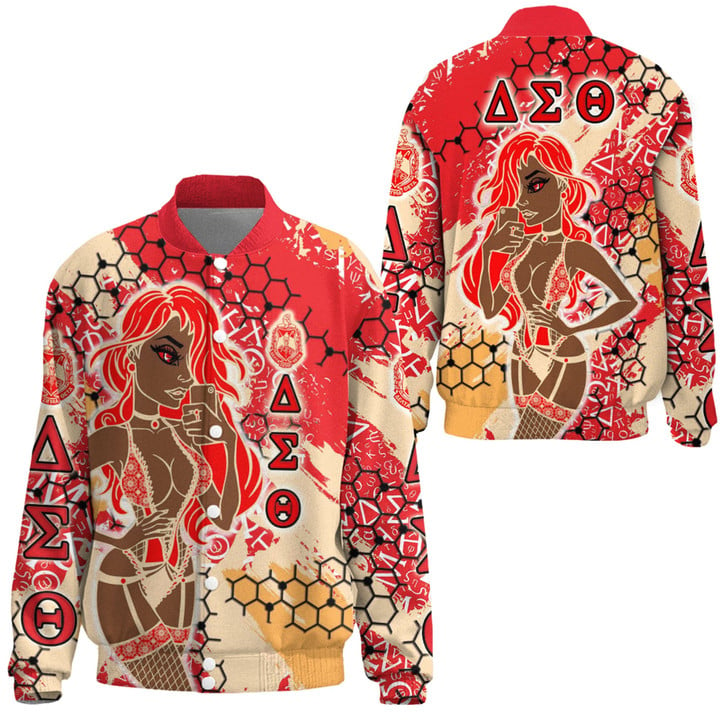 Africa Zone Clothing - Delta Sigma Theta Sorority Special Girl Thicken Stand-Collar Jacket A35 | Africa Zone