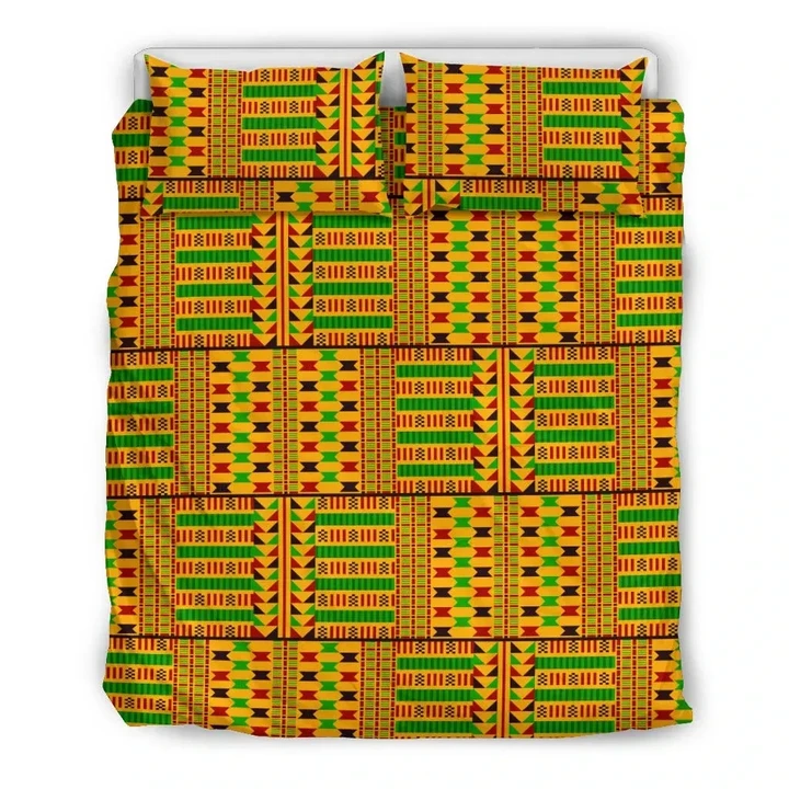Bedding Set - Kente Cloth Weaver Combined Duvet Cover & Pillow Cases J0