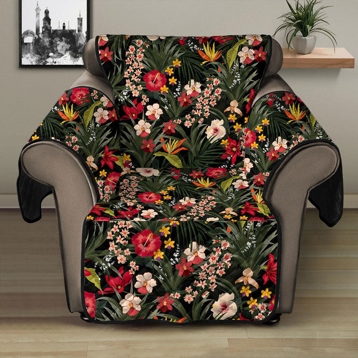 Sofa Protector - Dark Tropical Jungle Plants Sofa Protector Handcrafted to the Highest Quality Standards A7 | GetteeStore
