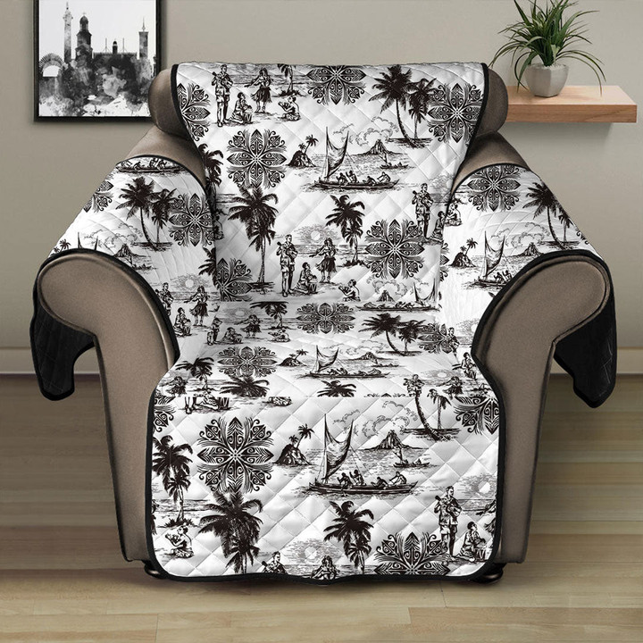 Sofa Protector - Hawaiian Vacation Pattern Sofa Protector Handcrafted to the Highest Quality Standards A7 | GetteeStore