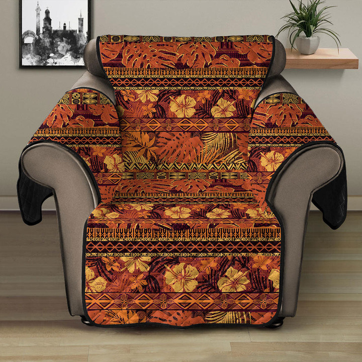 Sofa Protector - Hibiscus Tribal Fabric Abstract Vintage Sofa Protector Handcrafted to the Highest Quality Standards A7 | GetteeStore