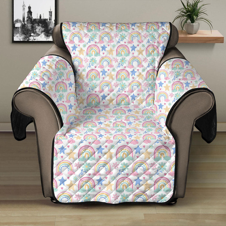 Sofa Protector - Hand Drawn Cute Rainbow Sofa Protector Handcrafted to the Highest Quality Standards A7 | GetteeStore