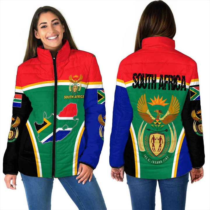 GetteeStore Clothing - South Africa Active Flag Women Padded Jacket a35
