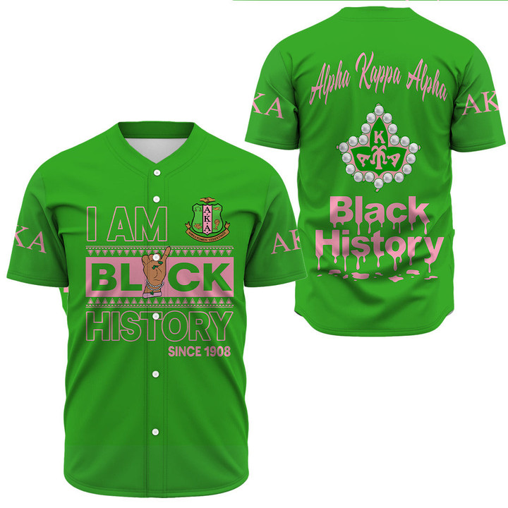 AKA Black History Month Baseball Jersey A31