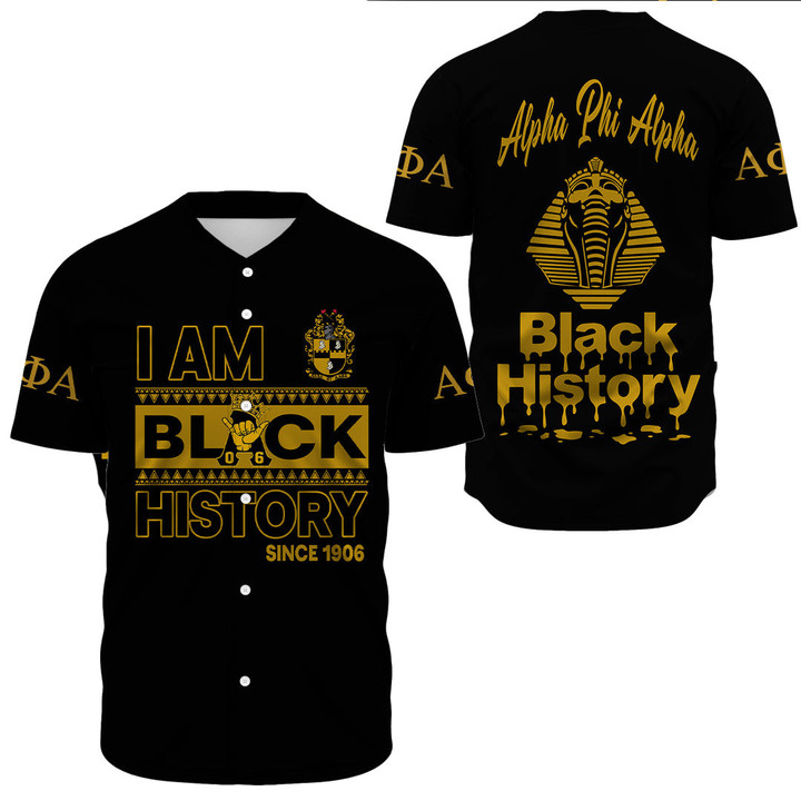 Alpha Phi Alpha Black History Month Baseball Jersey A31