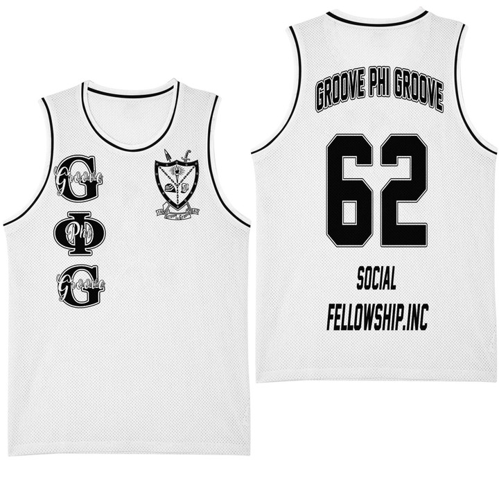 (Custom) Jersey - Groove Phi Groove (White) Basketball Jersey