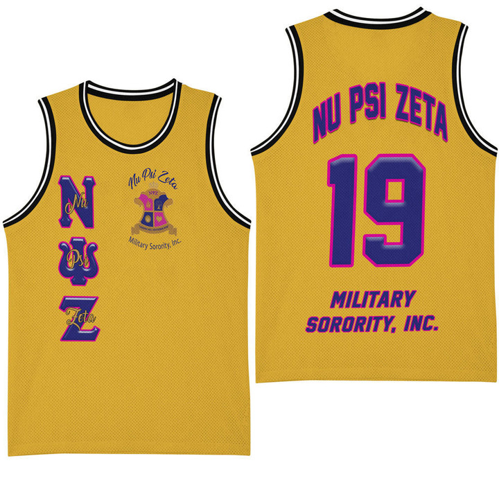 Basketball Jersey - (Custom) Nu Psi Zeta Military Sorority A31