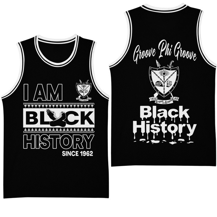 Groove Phi Groove Black History Month Basketball Jersey A31