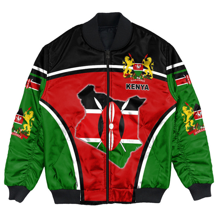 GetteeStore Clothing - Kenya Active Flag Bomber Jacket A35