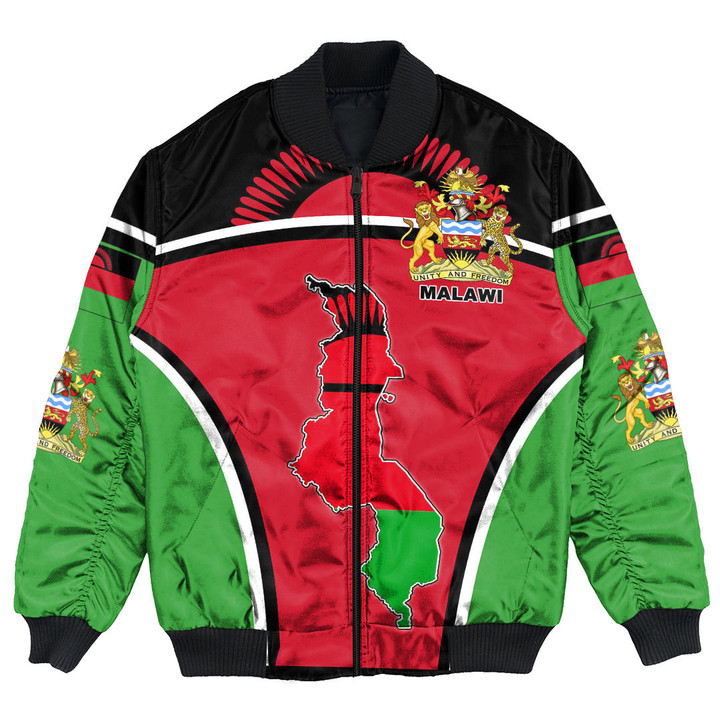 GetteeStore Clothing - Malawi Active Flag Bomber Jacket A35
