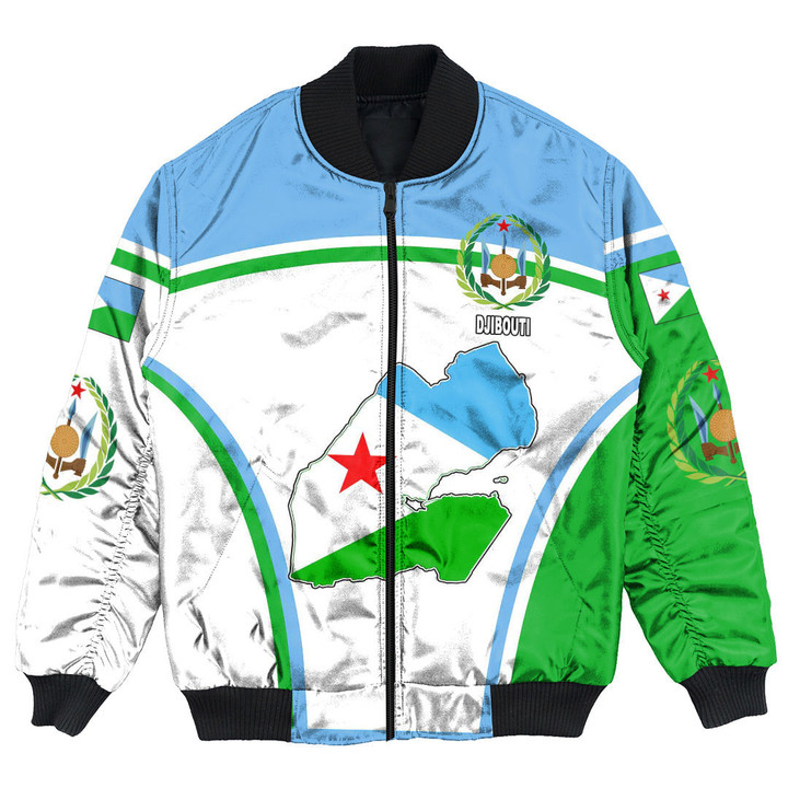 GetteeStore Clothing - Djibouti Active Flag Bomber Jacket A35