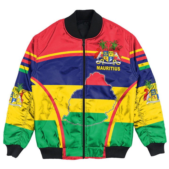 GetteeStore Clothing - Mauritius Active Flag Bomber Jacket A35
