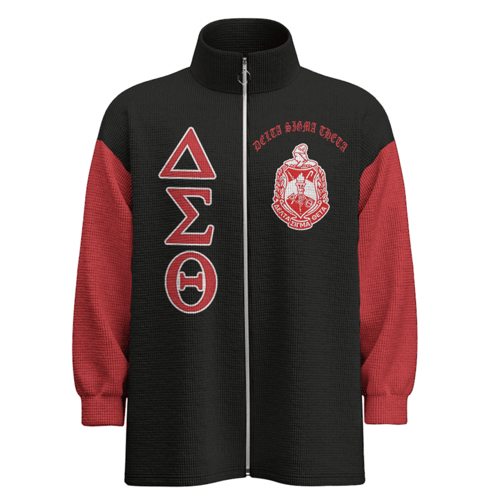 Getteestore Stand-up Collar Zipped Jacket - Elephant Delta Sigma Theta 1913 A31