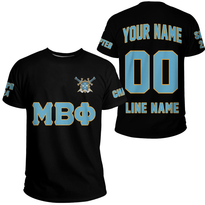 Getteestore T-shirt - (Custom) Mu Beta Phi Military Fraternity (Black) Letters A31
