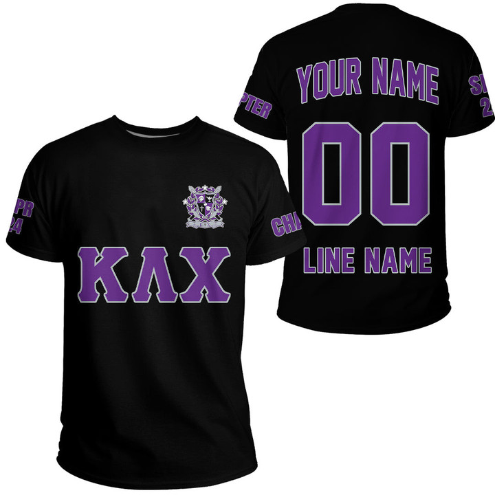 Getteestore T-shirt - (Custom) KLC Military Fraternity (Black) Letters A31