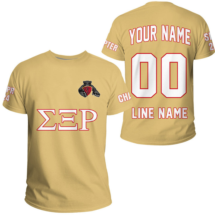 Getteestore T-shirt - (Custom) Sigma Xi Rho Fraternity (Gold) Letters A31