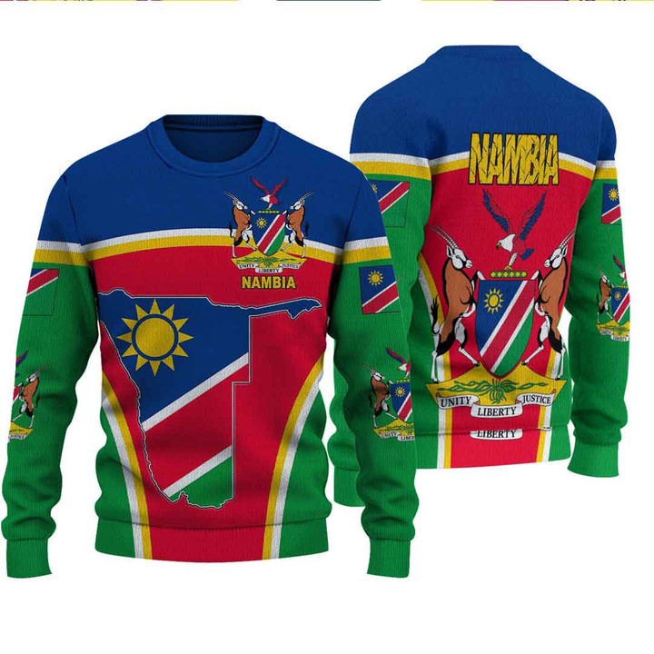 GetteeStore Clothing - Namibia Active Flag Knitted Sweater A35