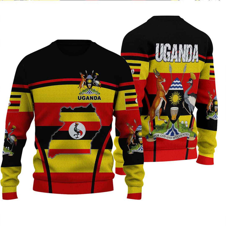 GetteeStore Clothing - Uganda Active Flag Knitted Sweater A35