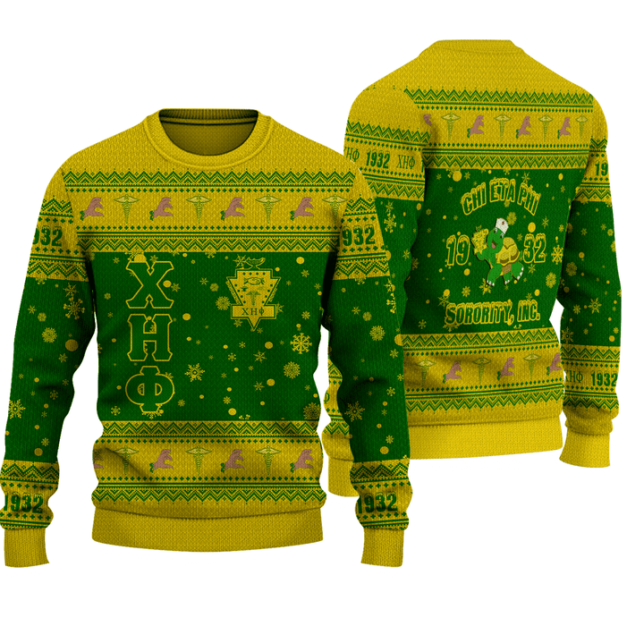 Getteestore Clothing - Chi Eta Phi Christmas Knitted Sweater A31