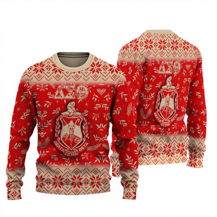 Getteestore Christmas  -  Delta Siga Theta Christmas Knitted Sweater A35