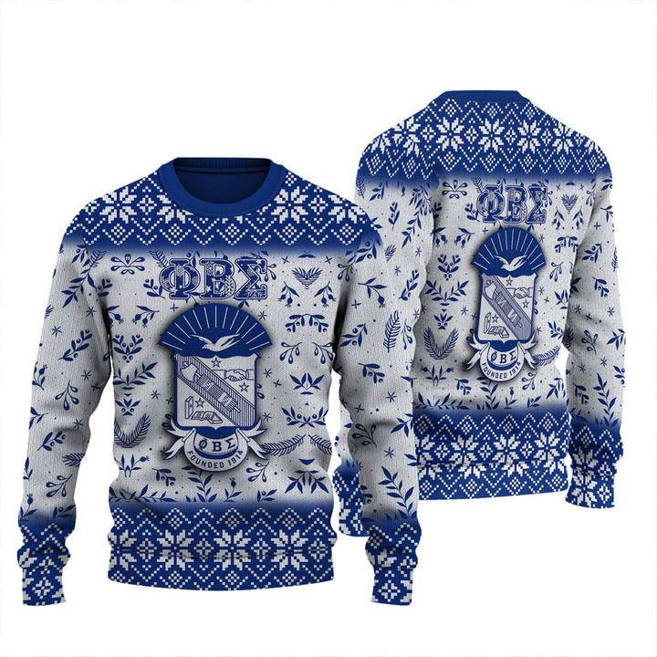 Getteestore Christmas  -  Phi Beta Sigma Christmas Knitted Sweater A35