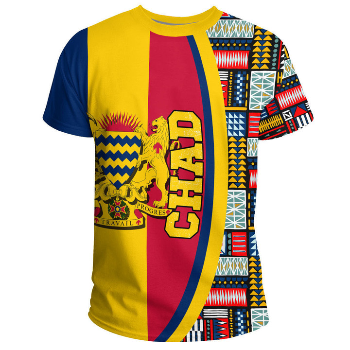 GetteeStore Clothing - Chad Flag and Kente Pattern Special A35