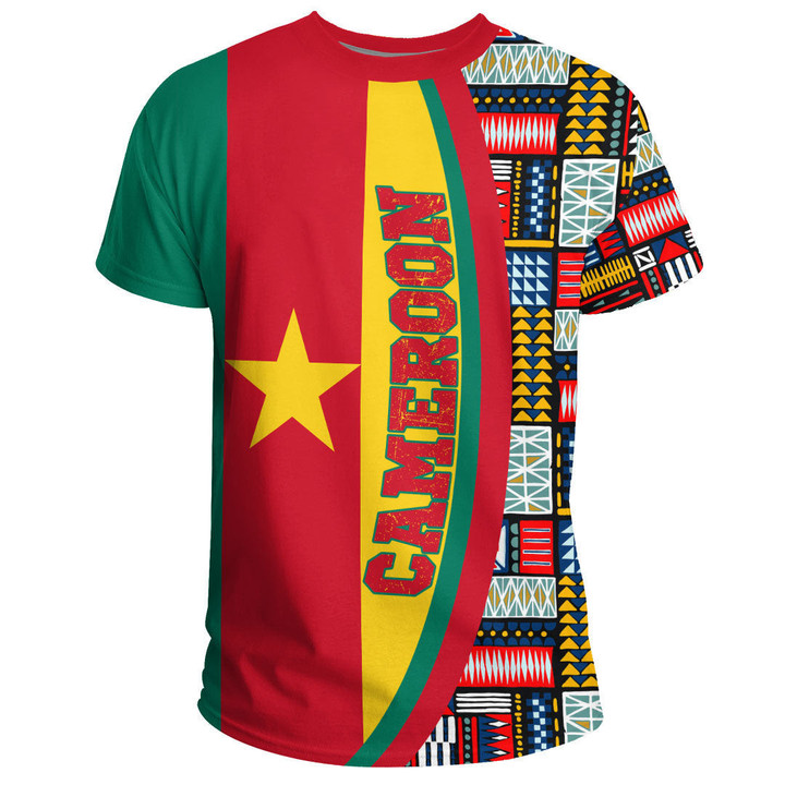 GetteeStore Clothing - Cameroon Flag and Kente Pattern Special A35