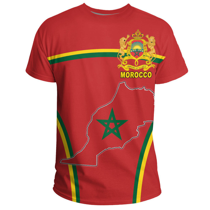 GetteeStore Clothing - Morocco Active Flag T-Shirt A35