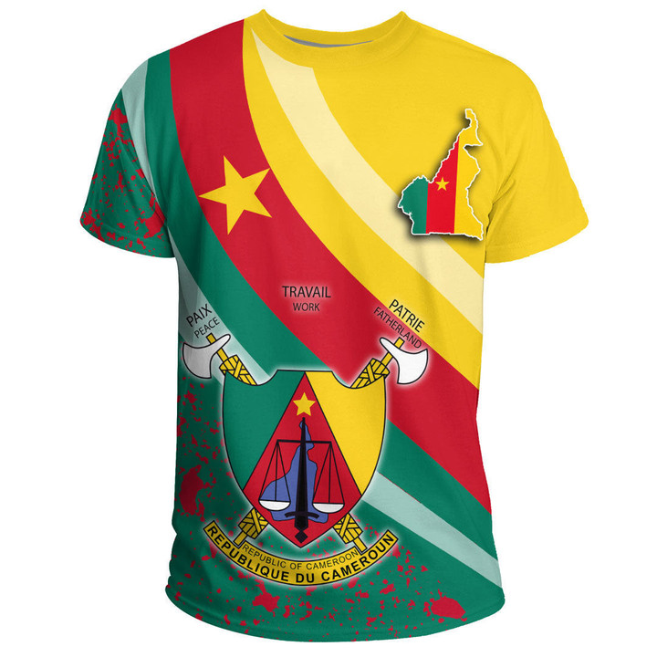 GetteeStore Clothing - Cameroon Special Flag T-shirts A35