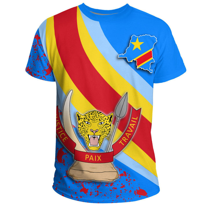 GetteeStore Clothing - Democratic Republic of the Congo Special Flag T-shirts A35