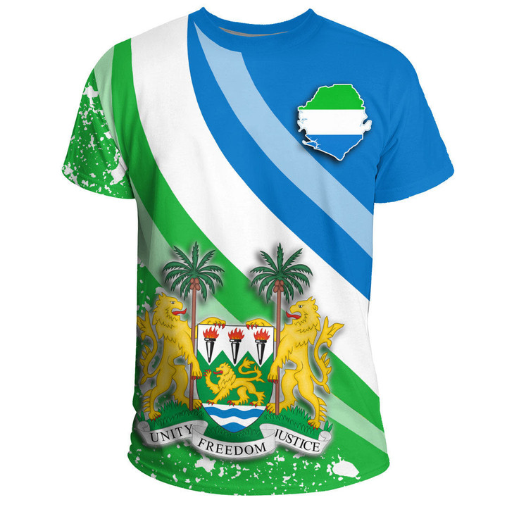 GetteeStore Clothing - Sierra Leone Special Flag T-shirts A35