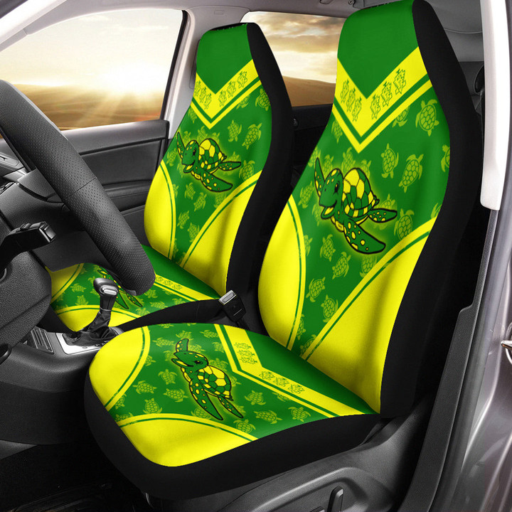 Gettee Store Car Seat Covers -  Chi Eta Phi Turtle Stylized Car Seat Covers | Gettee Store
